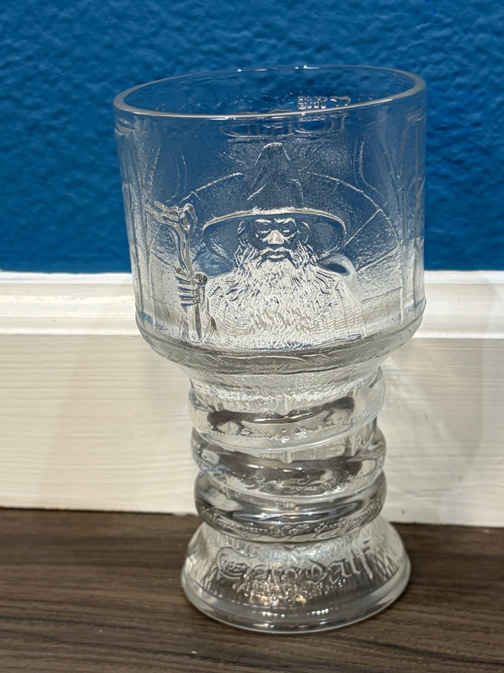 Vintage 2001 Burger King Lord Of The Rings Gandalf Promotional Glass Goblet
